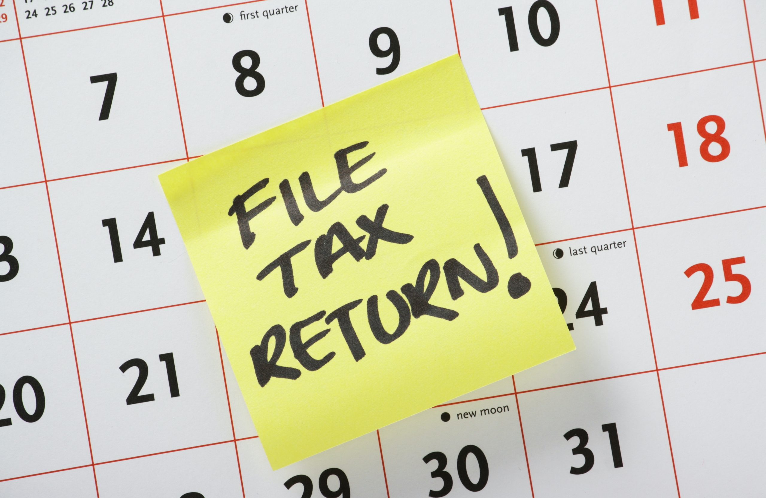 2025 Federal Tax Calendar (IRS)